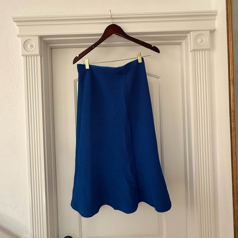 Giorgio Armani Vibrant Blue A-Line Skirt